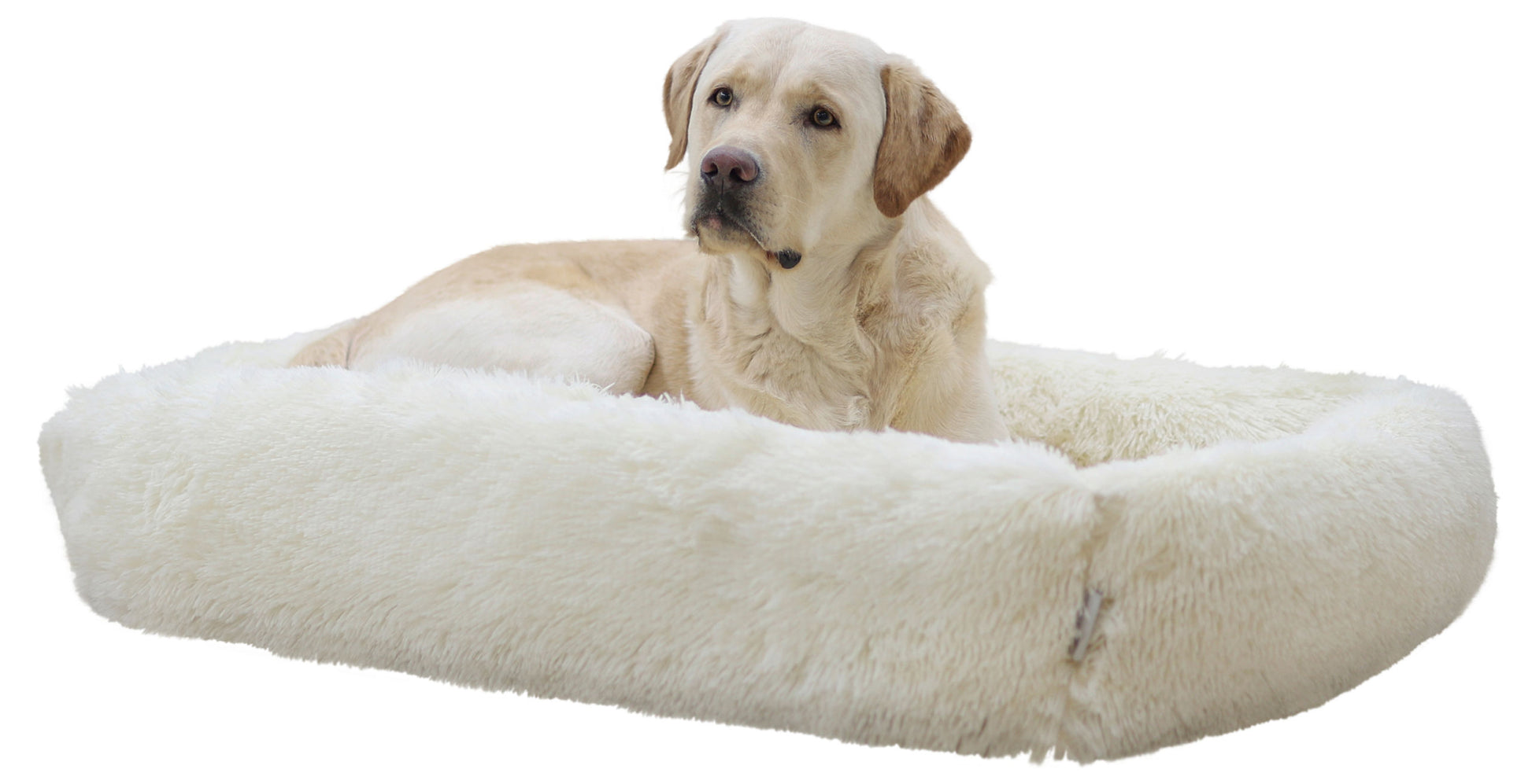 Postelja Cuddle Bed Fluffy, kremasta, 60x40cm