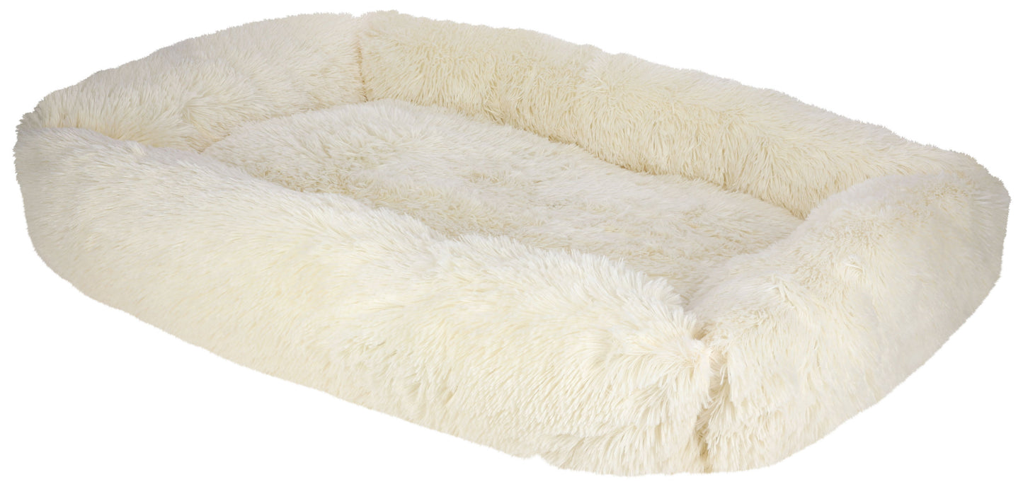 Postelja Cuddle Bed Fluffy, kremasta, 100x70cm