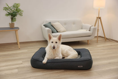 Postelja Platin Ortho, oglata, 117x80x18 cm, siva