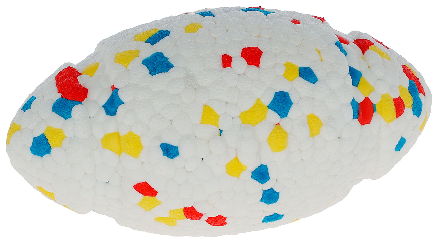 E-TPU nogometna žoga, 13,7x7,5 x8,5cm bela/barvna,