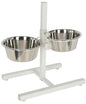 NOSILEC dvojni 43cm z 2× posoda inox 2800ml - bel