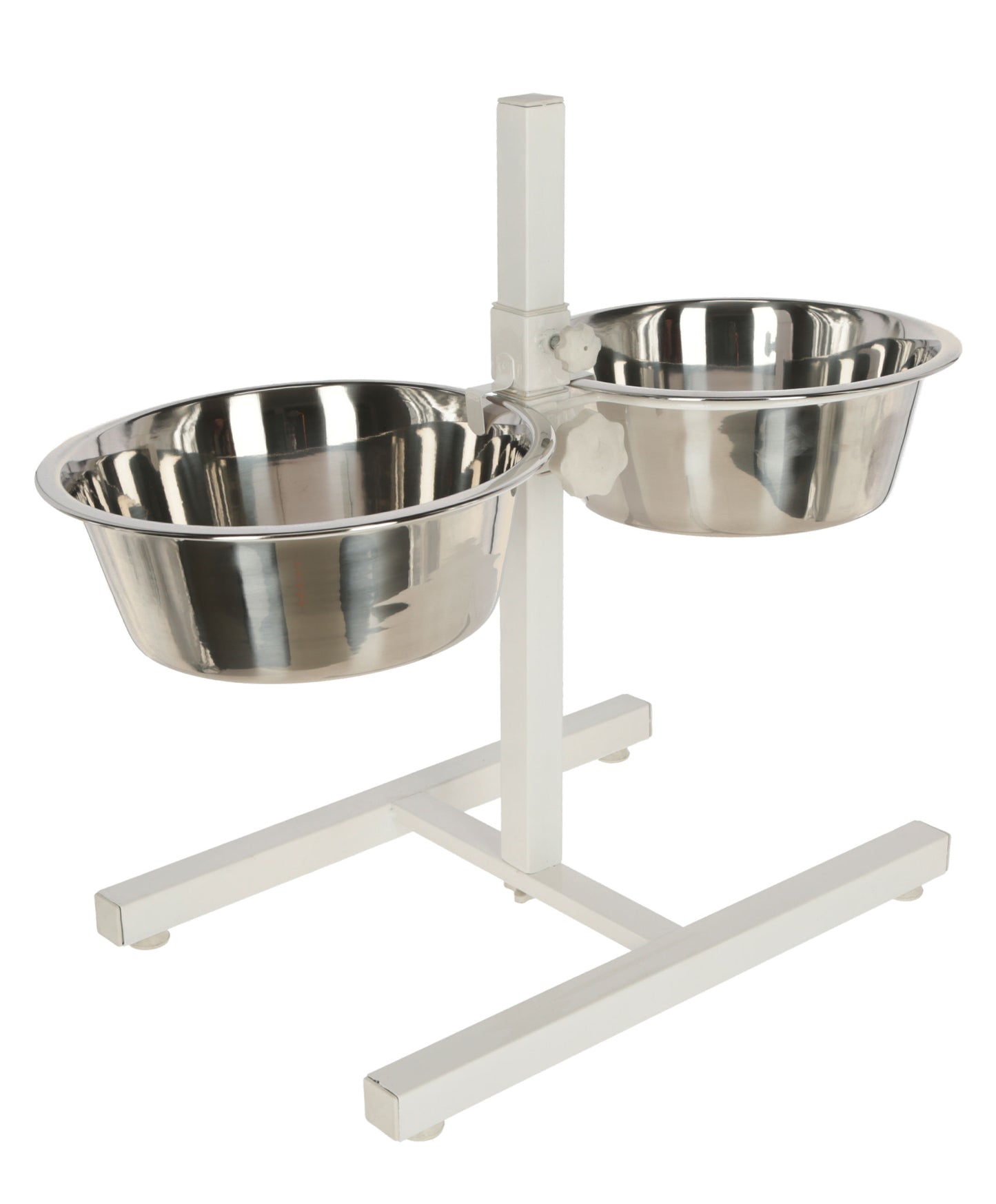 NOSILEC dvojni 43cm z 2× posoda inox 2800ml - bel