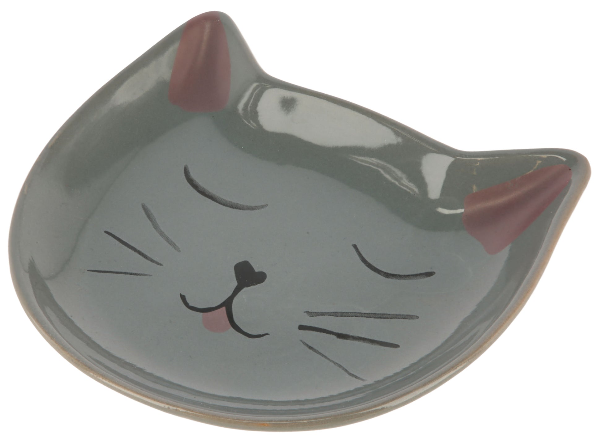 Krožnik Kitty 14x14x2 cm, siv