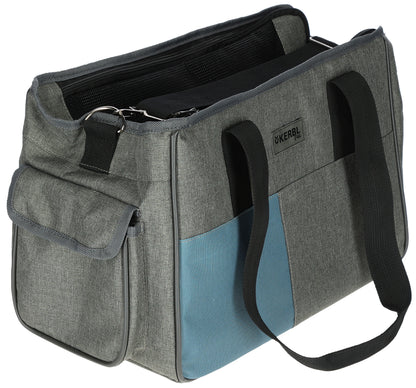 Prtljažna torba Vacation 40x20 x27cm siva/modra