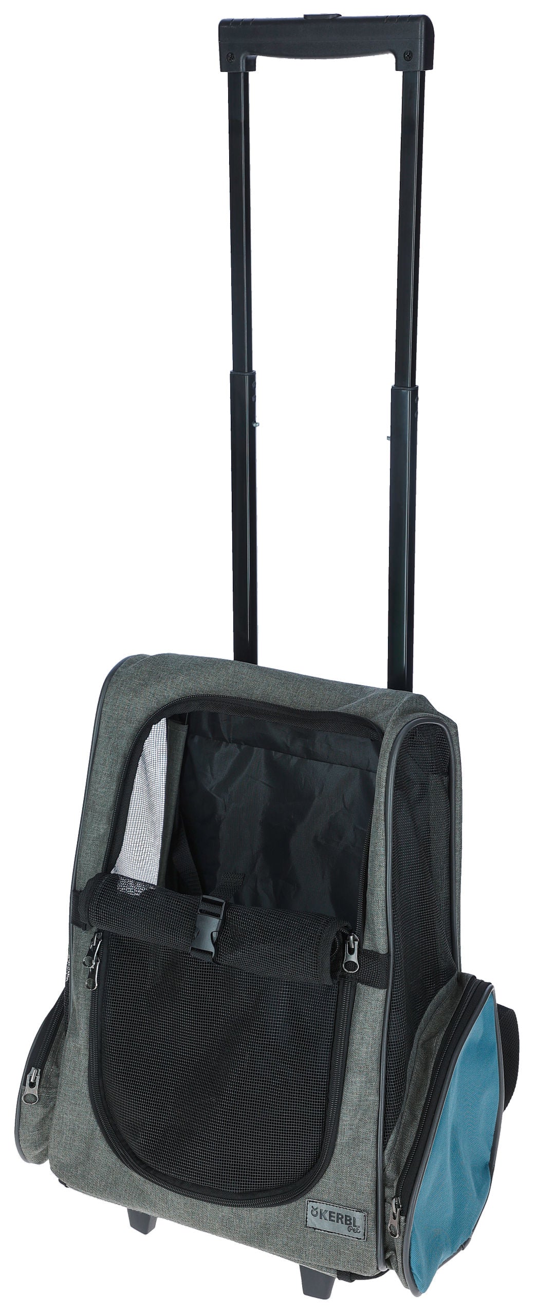 VOZICEK / NAHRBTNIK za psa  - Trolley Vacation siv/moder