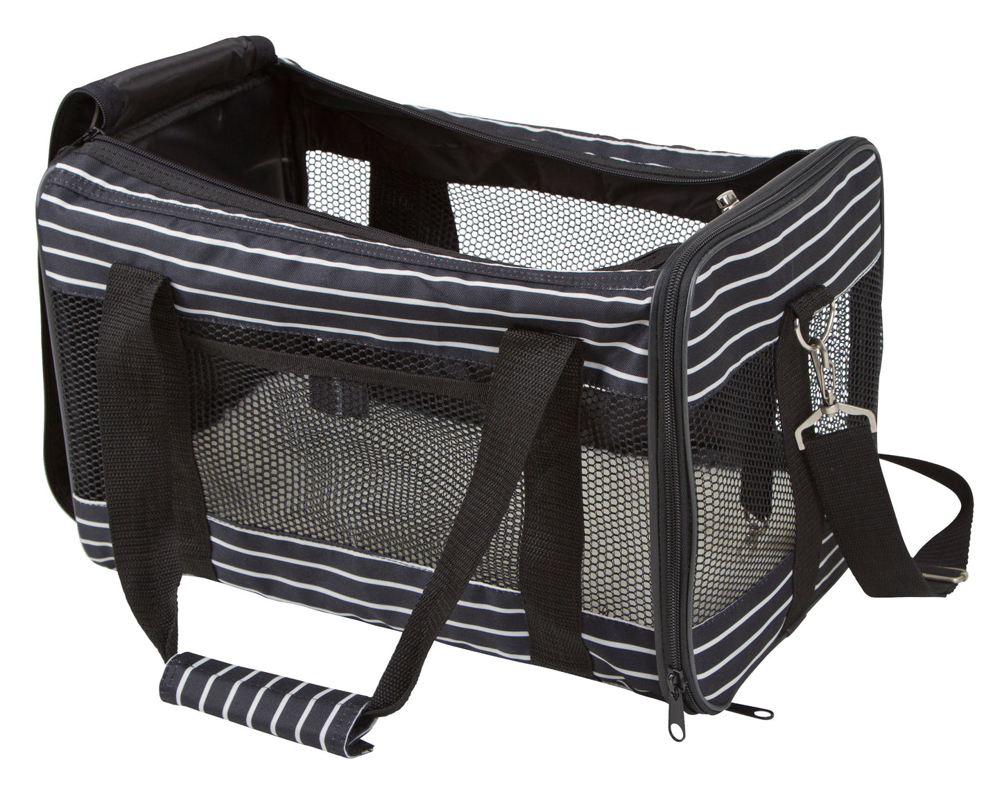 TORBA Cuba crna/bela - 40x26x28 cm