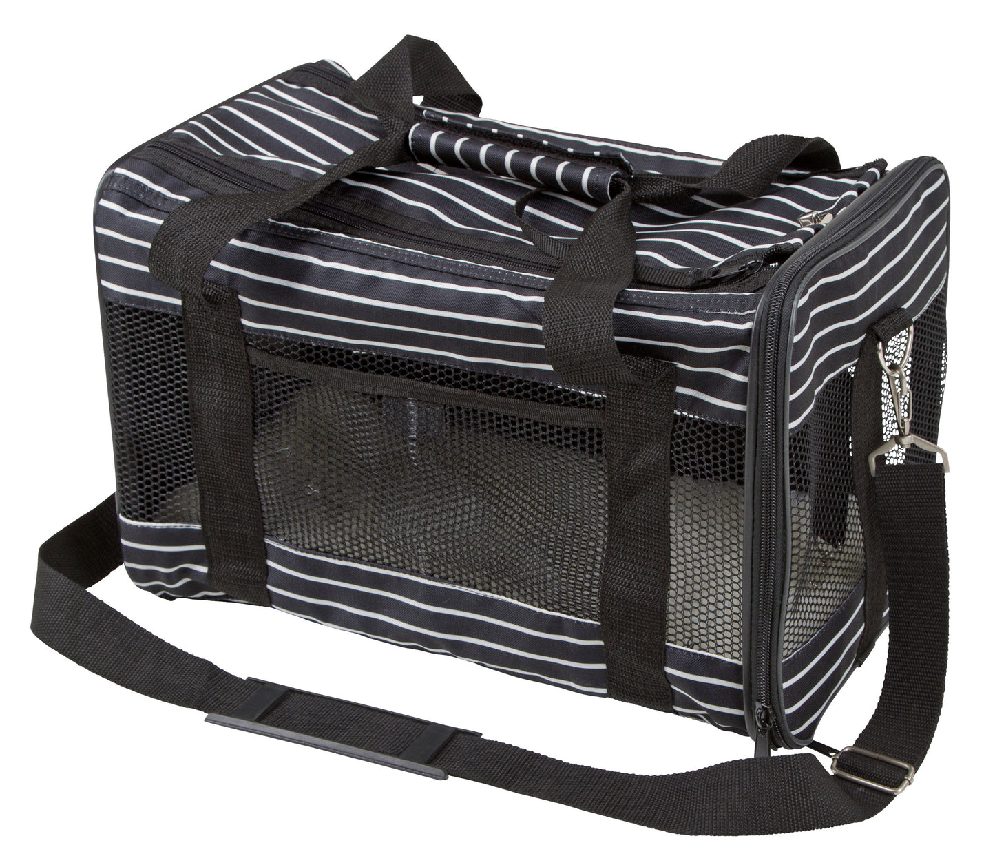 TORBA Cuba crna/bela - 40x26x28 cm
