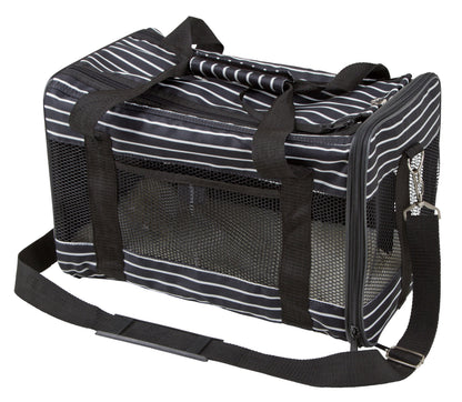 TORBA Cuba crna/bela - 40x26x28 cm