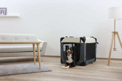 TRANSPORTNI box Journey siva/bež - 92x65x66cm