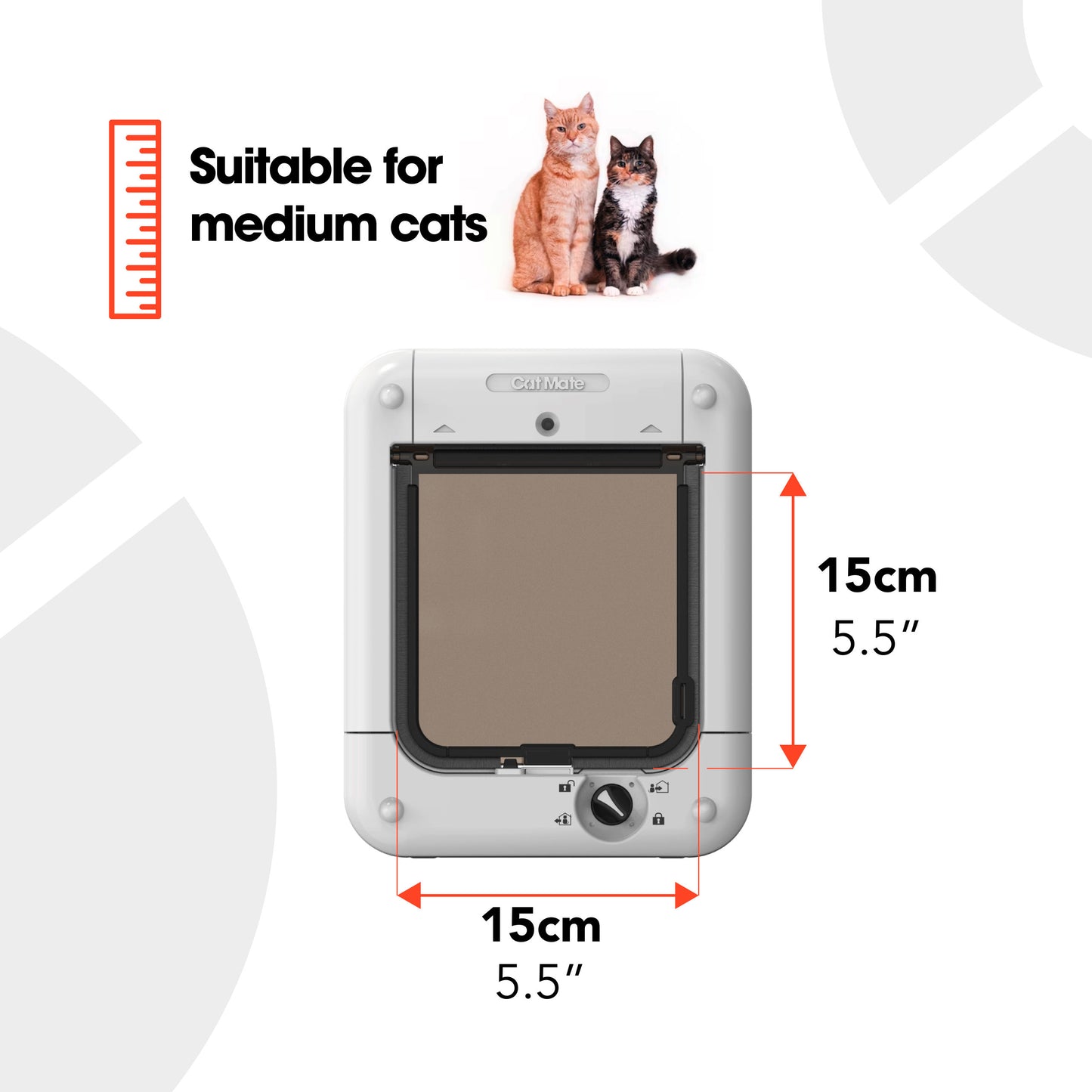 VRATA za psa/macko - Cat Mate  z mikrocipom in casovnikom
