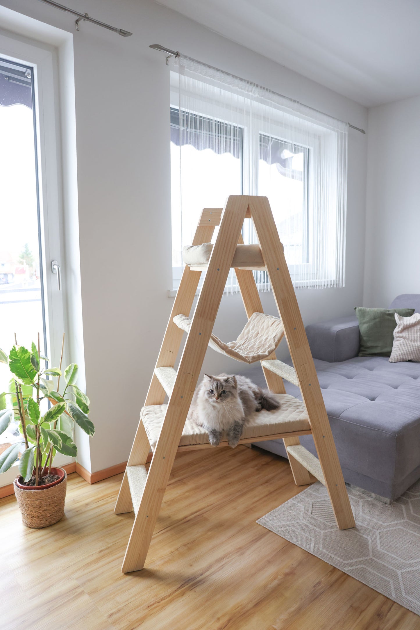 Praskalnik Ladder, 97x39,5x134cm, bež