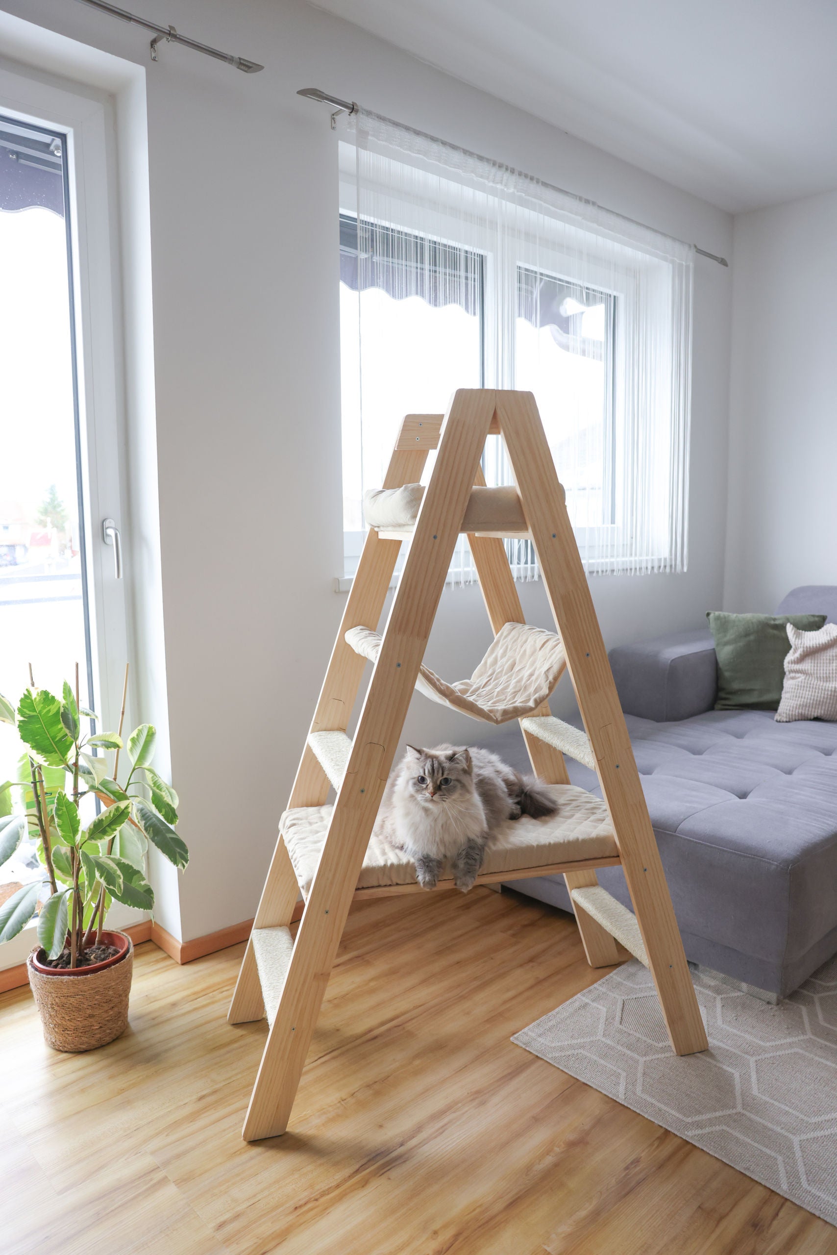 Praskalnik Ladder, 97x39,5x134cm, bež