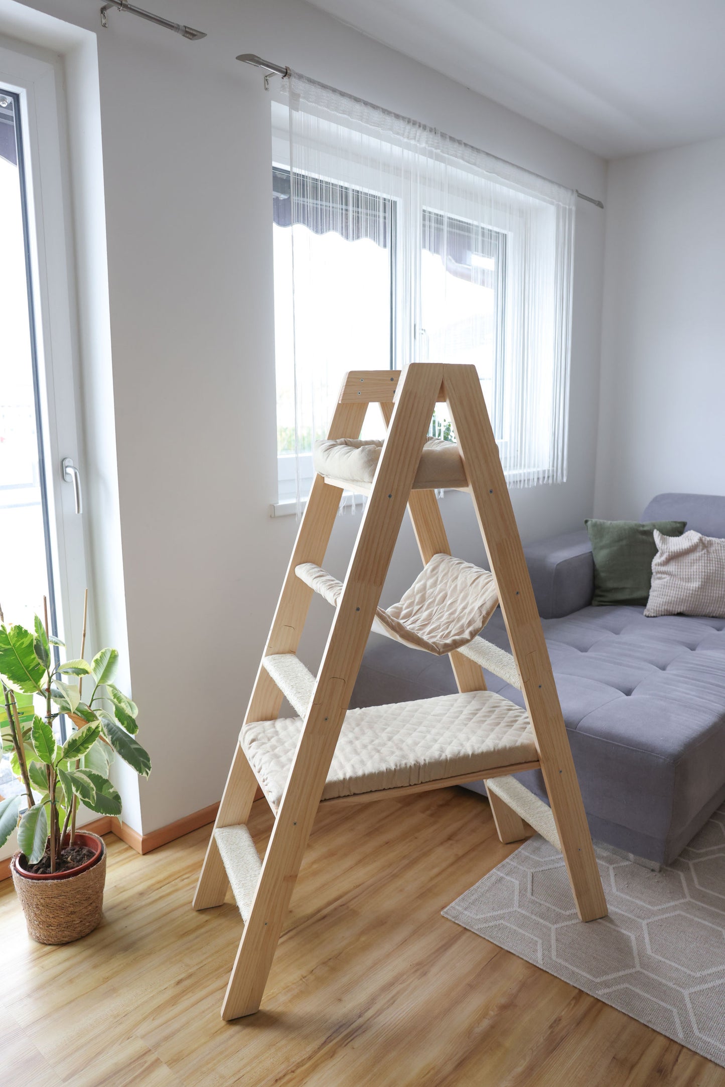 Praskalnik Ladder, 97x39,5x134cm, bež