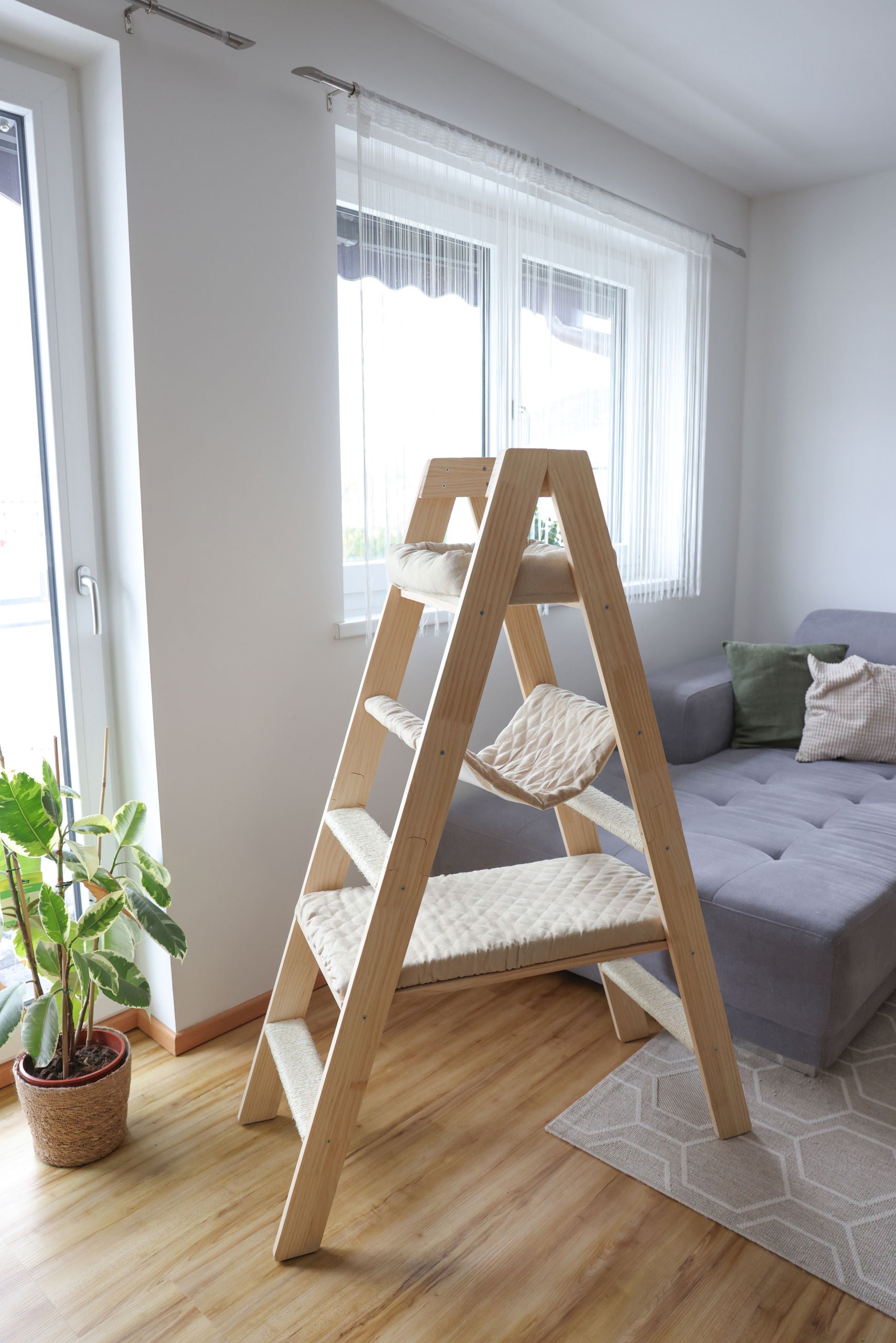 Praskalnik Ladder, 97x39,5x134cm, bež