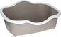 Mačje stranišče Très Chic open 56x39x26cm, belo/taupe