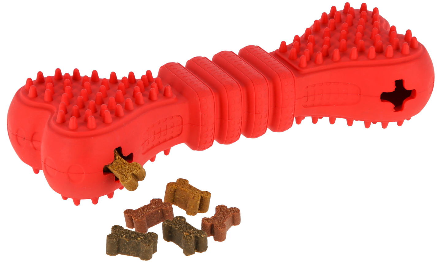 Kost ToyFastic, polnilna, rdeca, 17 x 6 x 4 cm
