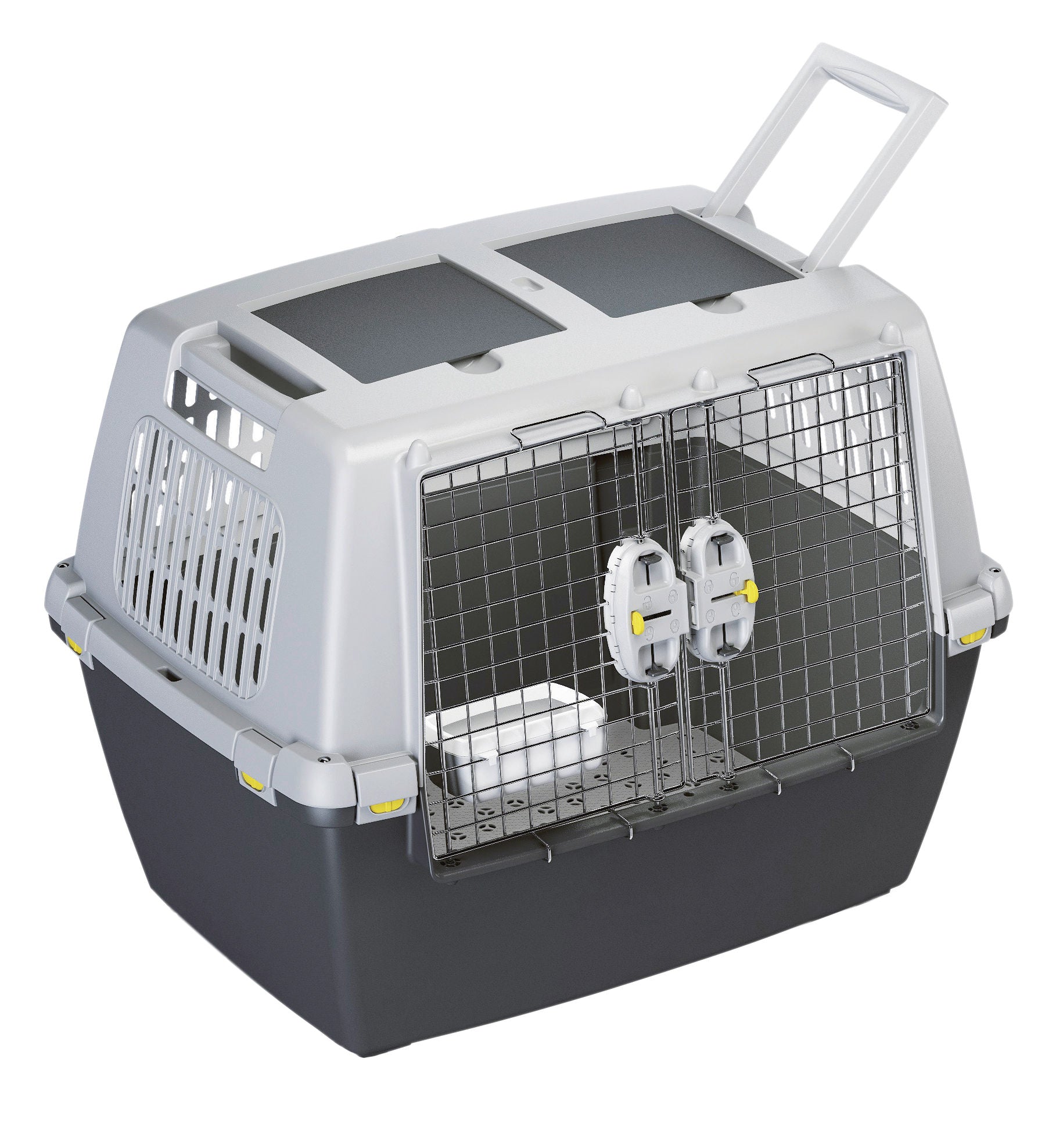 TRANSPORTNI box Gulliver Mega siv/crn - 80x58x62cm