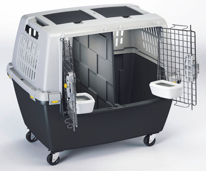 TRANSPORTNI box Gulliver Mega siv/crn - 80x58x62cm