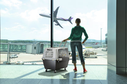 TRANSPORTNI box Gulliver Mega siv/crn - 80x58x62cm