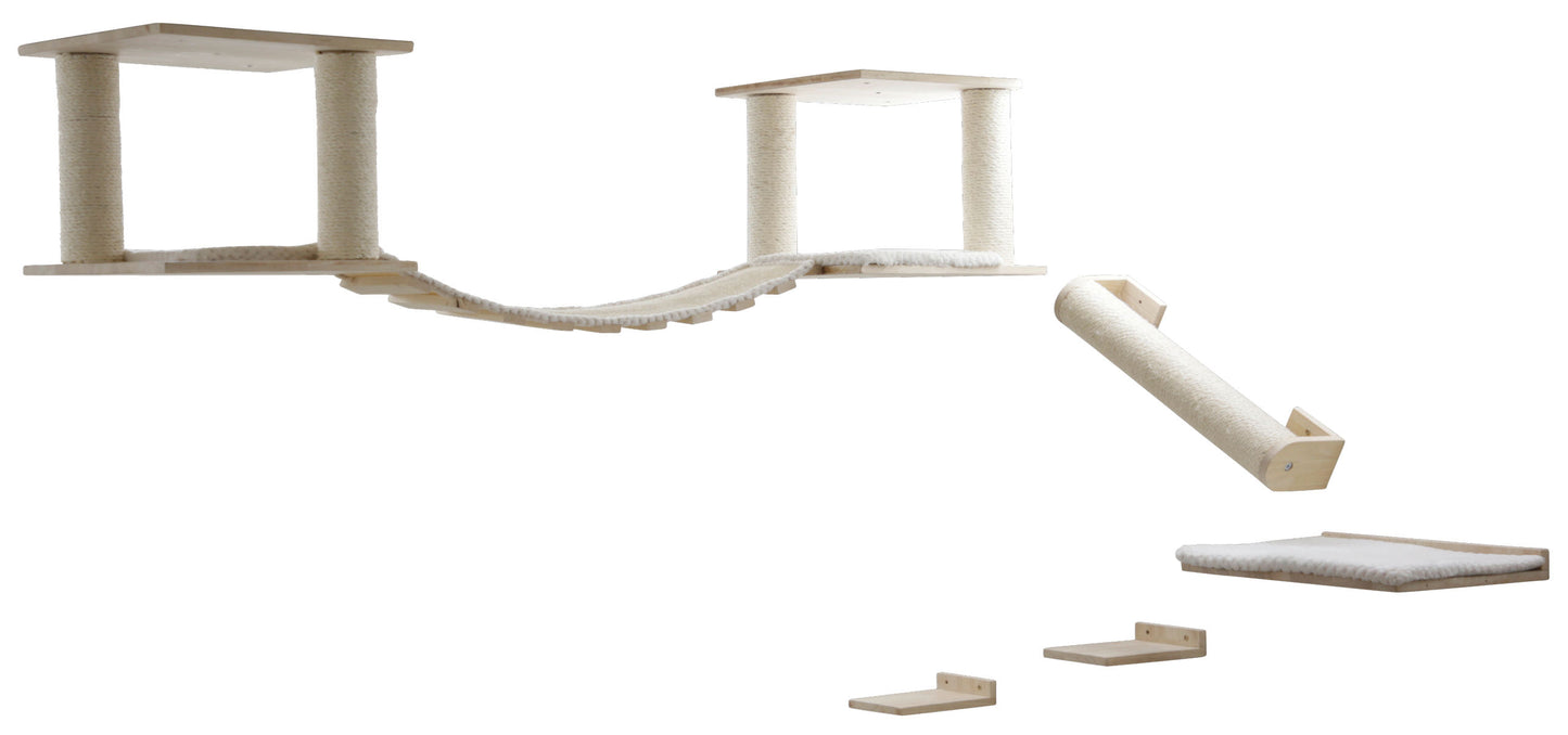 Macje igrišce Cat Playground Top XL , naravna/bela