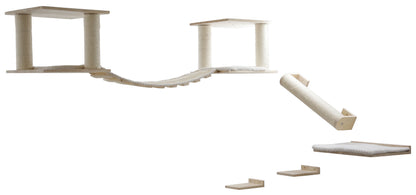 Macje igrišce Cat Playground Top XL , naravna/bela
