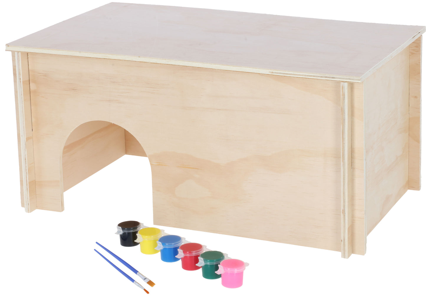 Hiša za glodavce za barvanje 50 x 29 x 24 cm vključno z emb