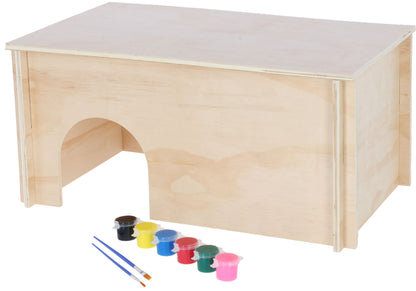 Hiša za glodavce za barvanje 50 x 29 x 24 cm vključno z emb