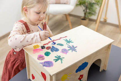 Hiša za glodavce za barvanje 50 x 29 x 24 cm vključno z emb
