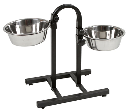 NOSILEC dvojni Deluxe 52cm z 2× posoda inox 2800ml