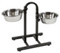 NOSILEC dvojni Deluxe 52cm z 2× posoda inox 2800ml
