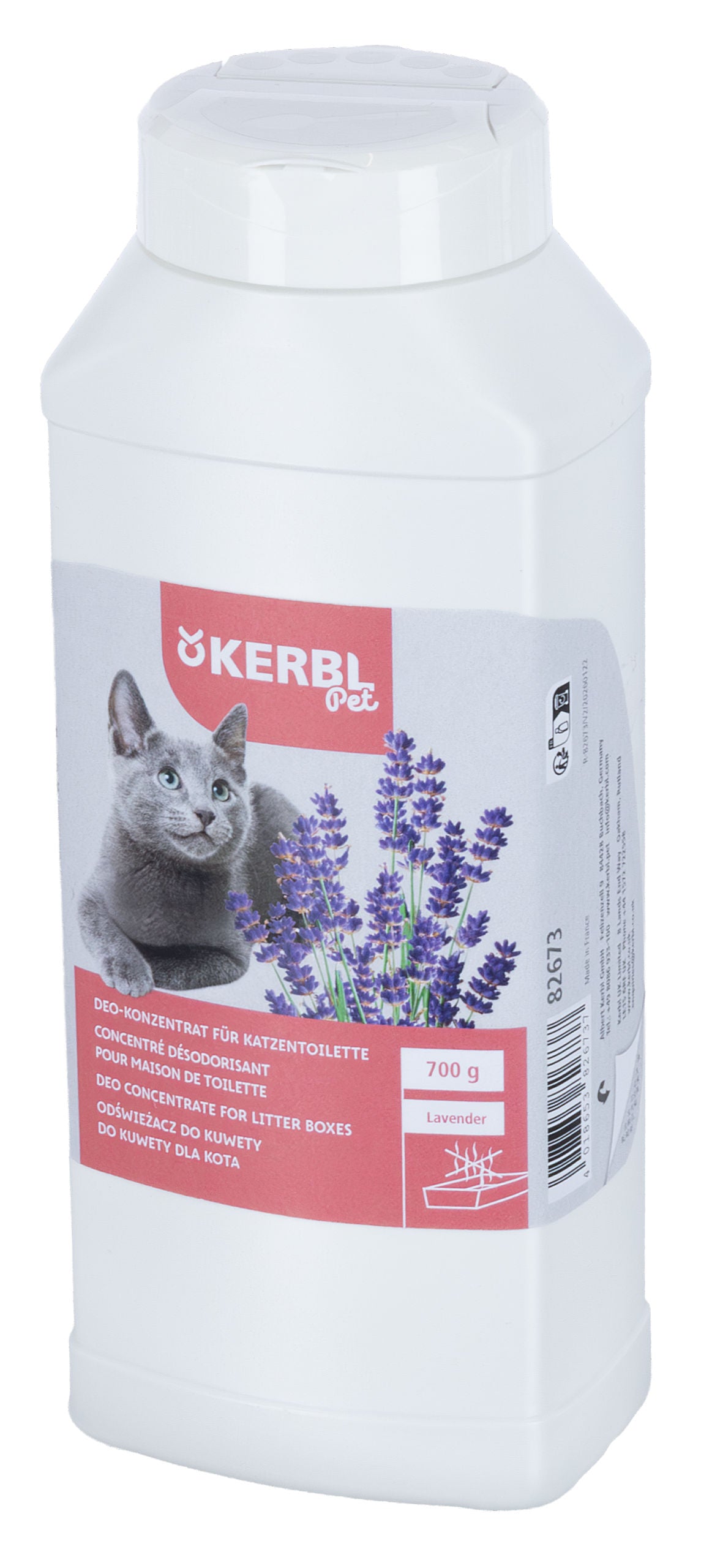DEODORANT za stranišce za macka - sivka 700g