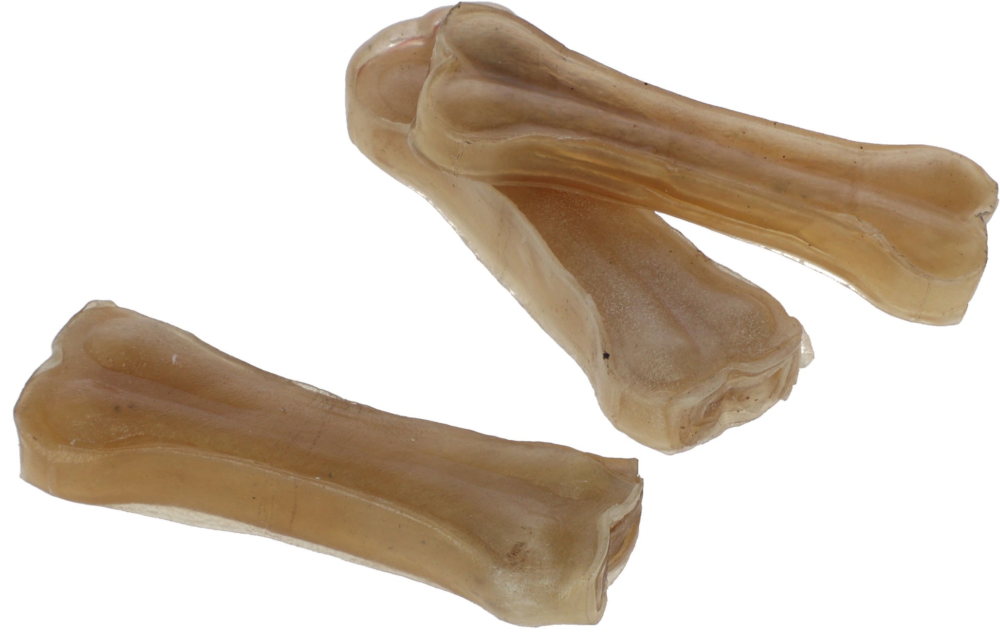 Goveja koža kosti 8 cm/20 g, zavarjeni v vreco po 8 kos.