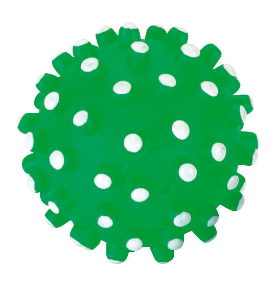 Vinilna žoga za igranje ca. 10cm z vozli + piskalom