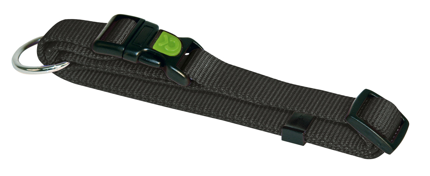 MIAMI ovratnica nastavljiva crna 10 mm, 20-35 cm