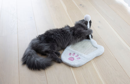 Deska za praskanje Paw, 36 x 3 bela/rožnata