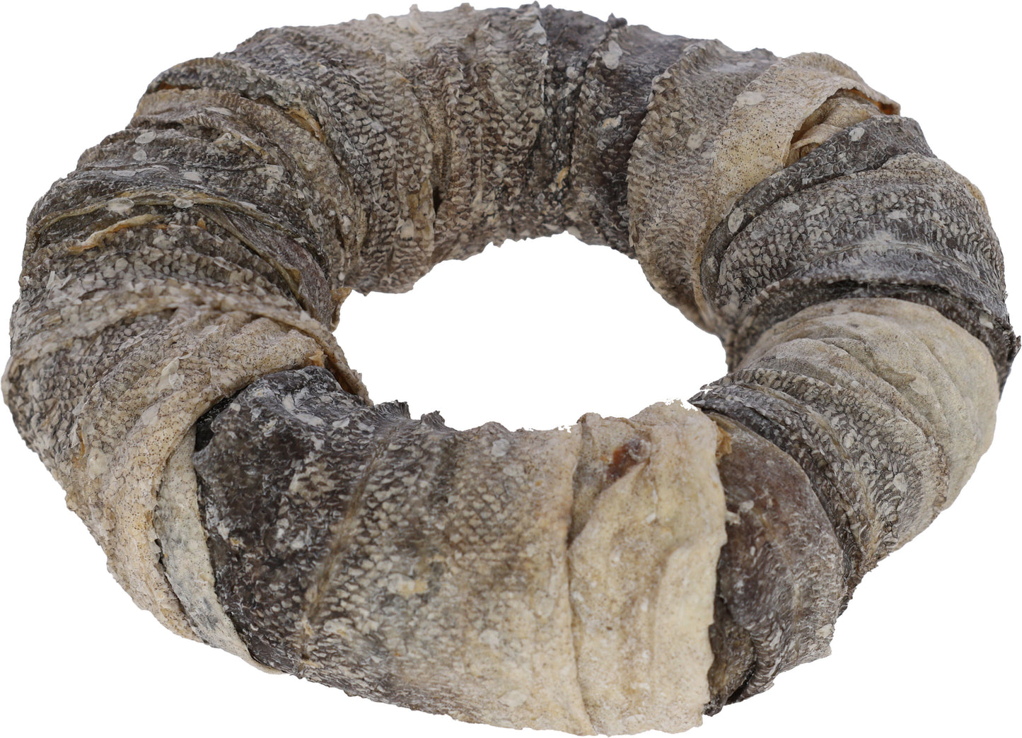 Goveja koža, obroč, z ribo, 17 cm, 220 g, na zaslonu