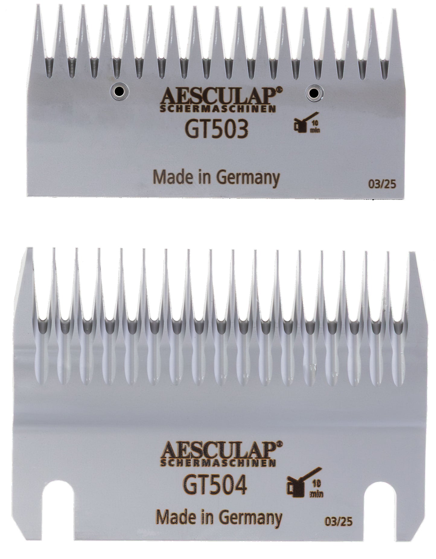 Aesculap Set rezil za striženj Večkratnik 3mm, konj 17/18 Z.